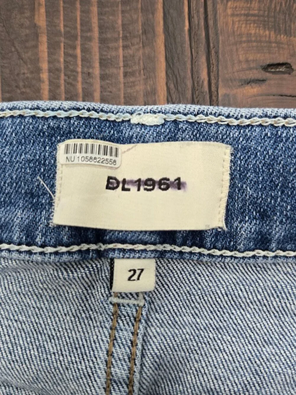DL1961 Thea Boyfriend Maternity Jeans Womens 27 Blue Stretch Denim Under Belly